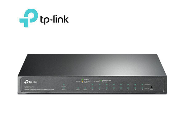 TP-Link TL-SG1210MPE 10-Port Gigabit Easy Smart Switch with 8-Port PoE+ | T69