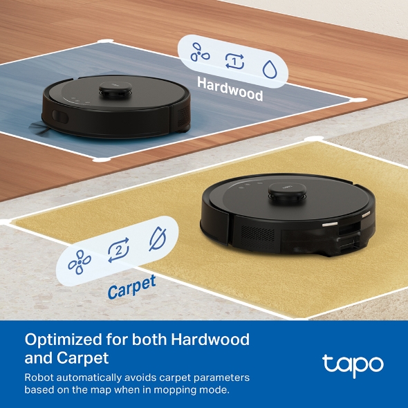 TP-Link Tapo RV30 Max Plus 5300Pa Hyper Suction Robot Vacuum & Mop + Smart Auto-Empty Dock | T199 - Image 10
