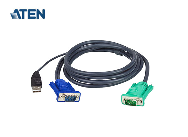 ATEN 2L-5202U 1.8M USB KVM Cable with 3 in 1 SPHD | A10
