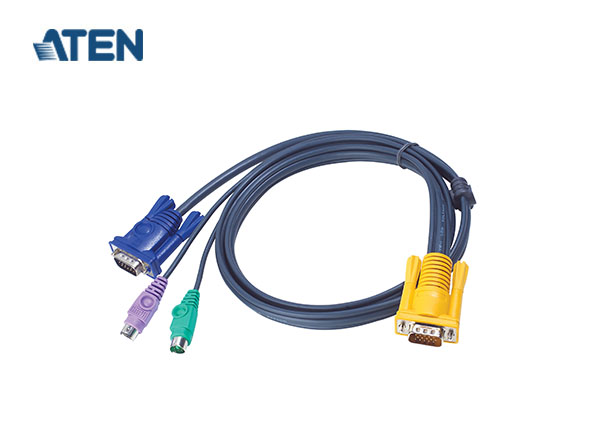 ATEN 2L-5206P 6M PS/2 KVM Cable with 3 in 1 SPHD | A23