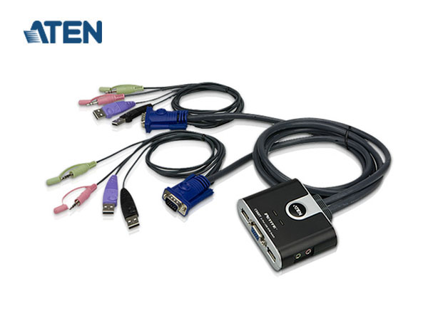ATEN CS62T 2- Port USB KVM Switch with File Transfer | A55
