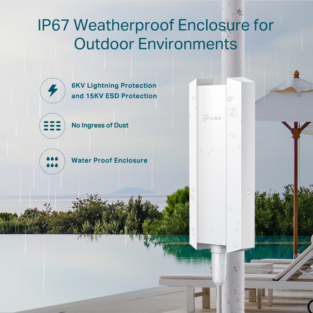 TP-Link EAP610-Outdoor AX1800 Indoor/Outdoor WiFi 6 Access Point | T86 - Image 2