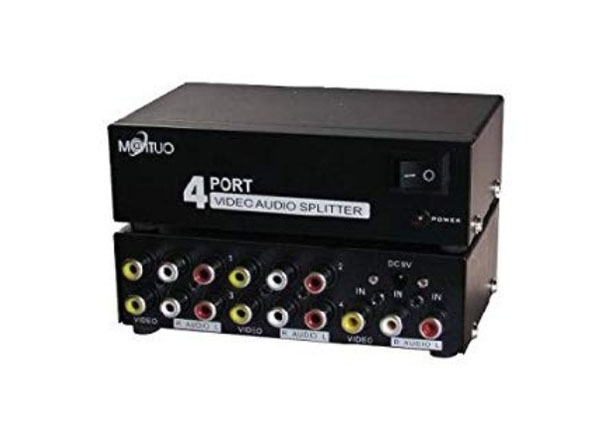 Maituo MT-104AV 4 Port AV Video Audio Splitter | A10