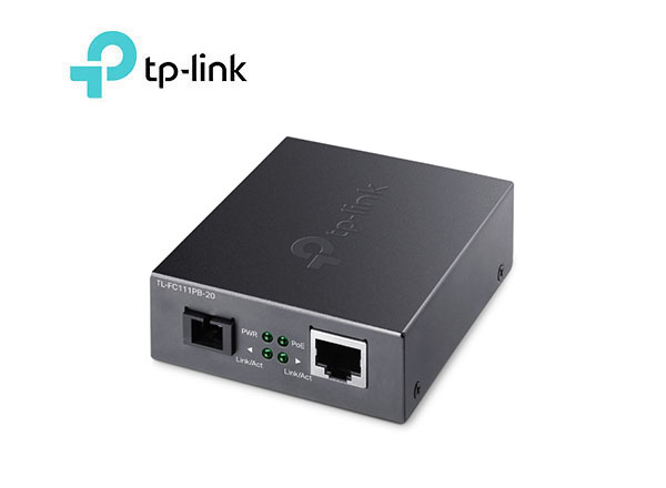TP-Link TL-FC111PB-20 10/100Mbps WDM Media Converter with 1-Port PoE | T16-5