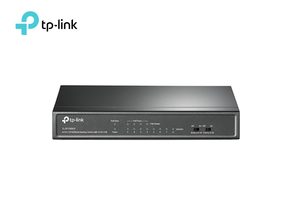 TP-Link SF1008LP 8-Port 10/100Mbps Desktop PoE Switch with 4-Port PoE | T26