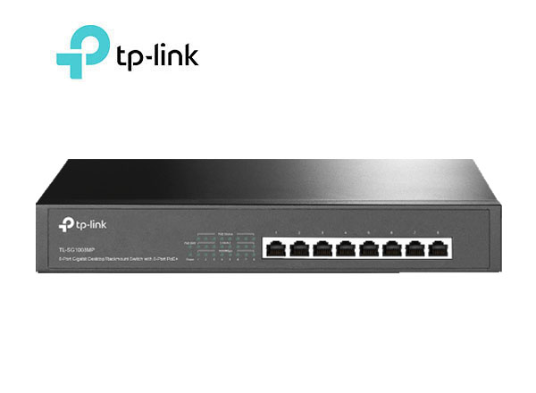TP-Link TL-SG1008MP 8-Port Gigabit Desktop/Rackmount Switch with 8-Port PoE+ | T63