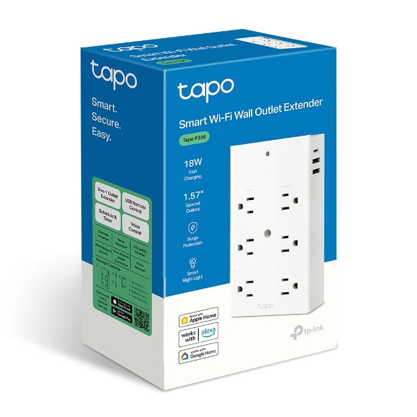 TP-Link Tapo P306 Smart Wi-Fi Outlet Extender | T27 - Image 9