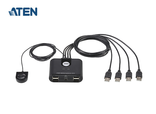 ATEN US424 4 x 4 USB 2.0 Peripheral Sharing Switch | A35