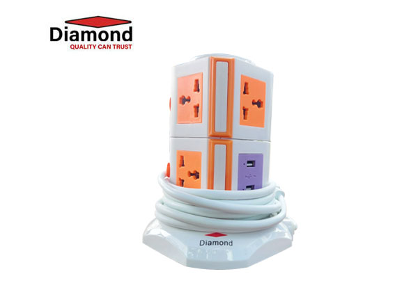 Diamond power tower 2L 7 ports, 2 USB | PT10