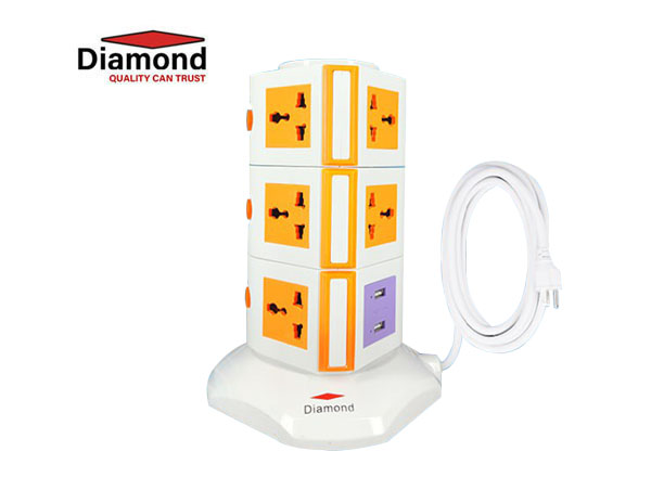 Diamond power tower 3L 11 ports, 2 USB | PT14