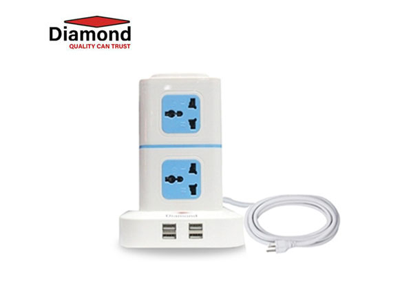 Diamond power tower 2L 8 ports, 4 USB | PT10